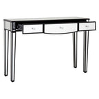 Graciela 3 Drawer Console Table With Mirrored Frame