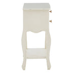 Loire 2 Drawer White Bedside Table