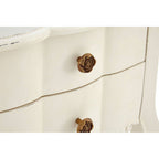 Loire 2 Drawer White Bedside Table