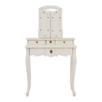 Loire Dressing Table With Mirror White