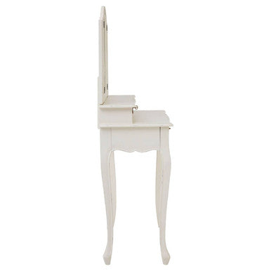 Loire Dressing Table With Mirror White