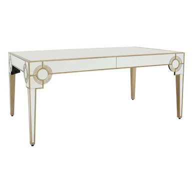Knightsbridge Mirrored Glass Dining Table - Luxury Dining Room Furniture