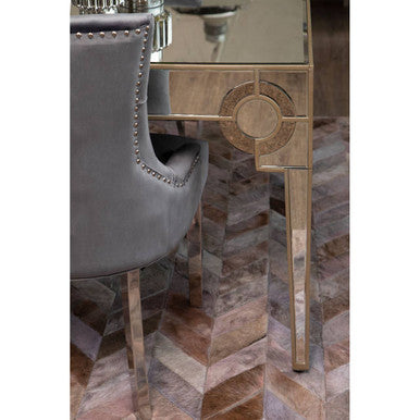 Knightsbridge Mirrored Glass Dining Table - Luxury Dining Room Furniture