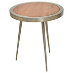 Almora Acacia Wood Round Side Table