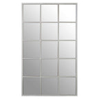 Descartes Large Silver Frame Wall Mirror