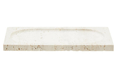 Tibor Travertine Rectangular Decorative Tray