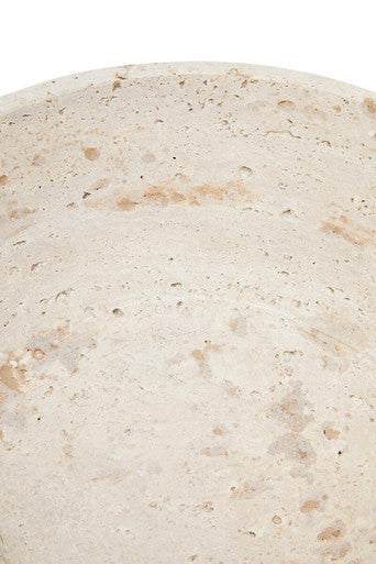 Tibor Travertine Pedestal Bowl