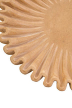 Savio Large Ochre Fluted Marble Bowl