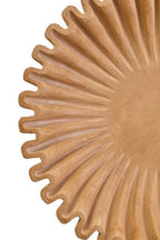 Savio Large Ochre Fluted Marble Bowl