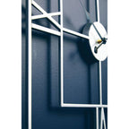 Kent Large Silver Finish Square Wall Clock