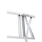 Kent Large Silver Finish Square Wall Clock