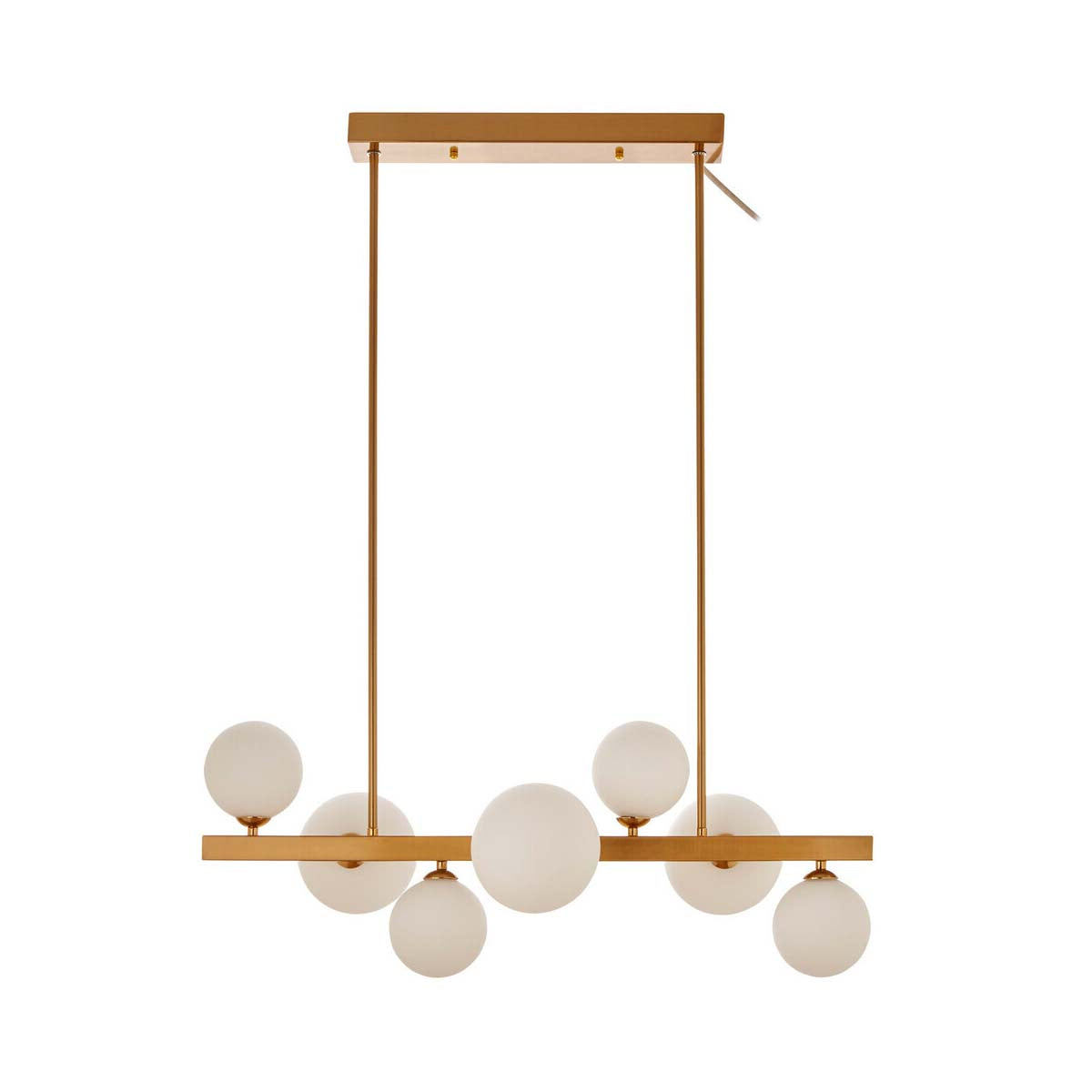 Abira Bronze 7 Light Pendant Lamp - Modern Asymmetric Ceiling Light