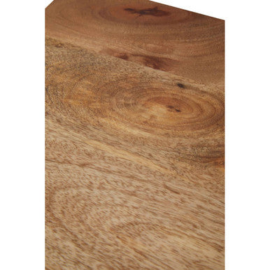 Boho Two Drawer Bedside Table In Mango Wood