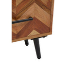 Boho Two Drawer Bedside Table In Mango Wood