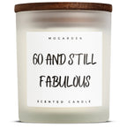 60th Birthday Candle, Luxury Scented Vanilla Soy Candle 220gr, 60th Birthday Gifts