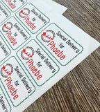 Sheet Of 21 Personalised Name North Pole Express Christmas Present Stickers Gift Labels Christmas stickers