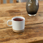 Ceramic Coffee Mug White Speckled Stoneware 355ml