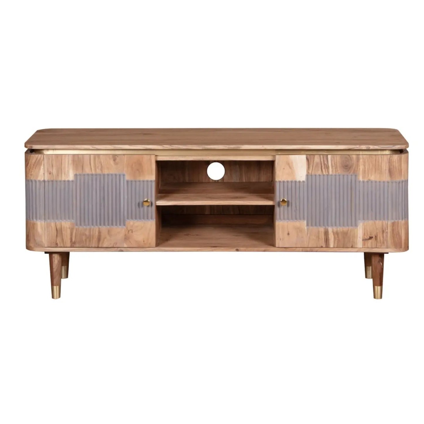 Berkley Acacia Wood TV unit Verty Furniture
