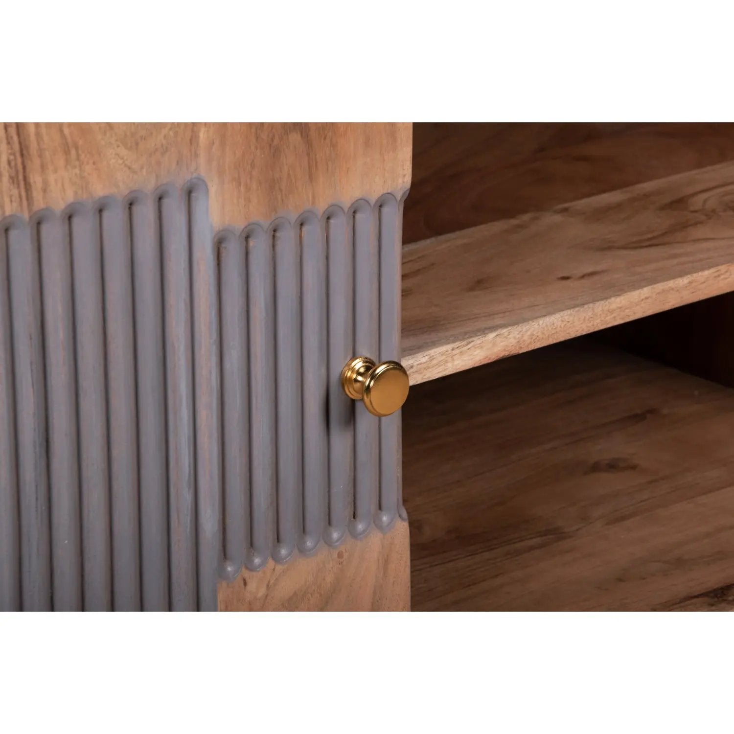 Berkley Acacia Wood TV unit Verty Furniture