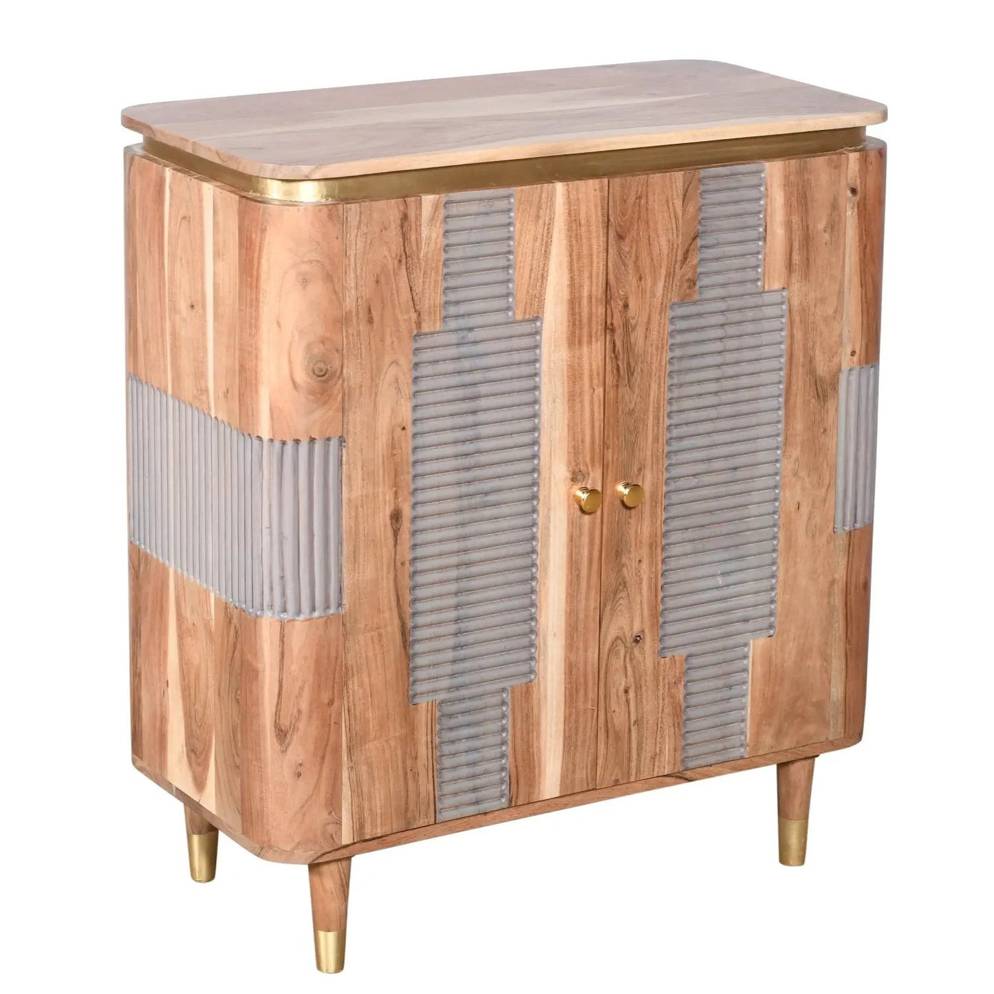 Berkley Acacia Wood 2 Doors Sideboard Verty Furniture