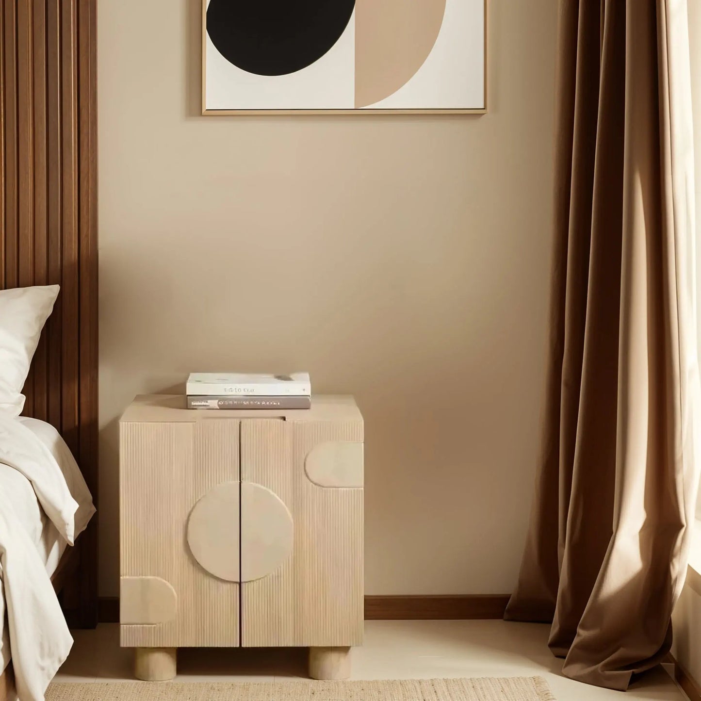 Ajmer Solid Wooden Small Sideboard Verty Furniture