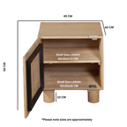 Ajmer Solid Wood Bedside Table