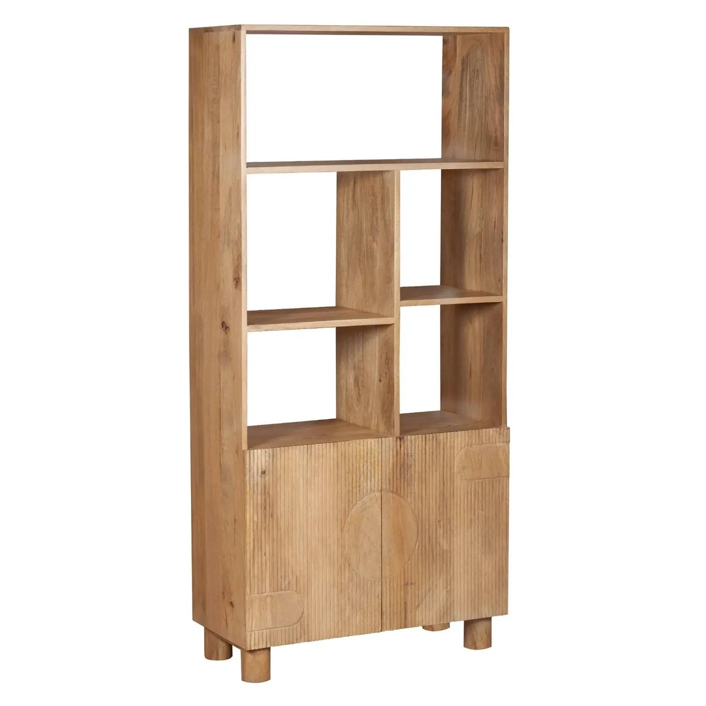 Ajmer Solid Wood Bookcase Verty Furniture