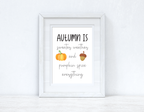 Autumn Is Autumn Seasonal Wall Home Decor Print