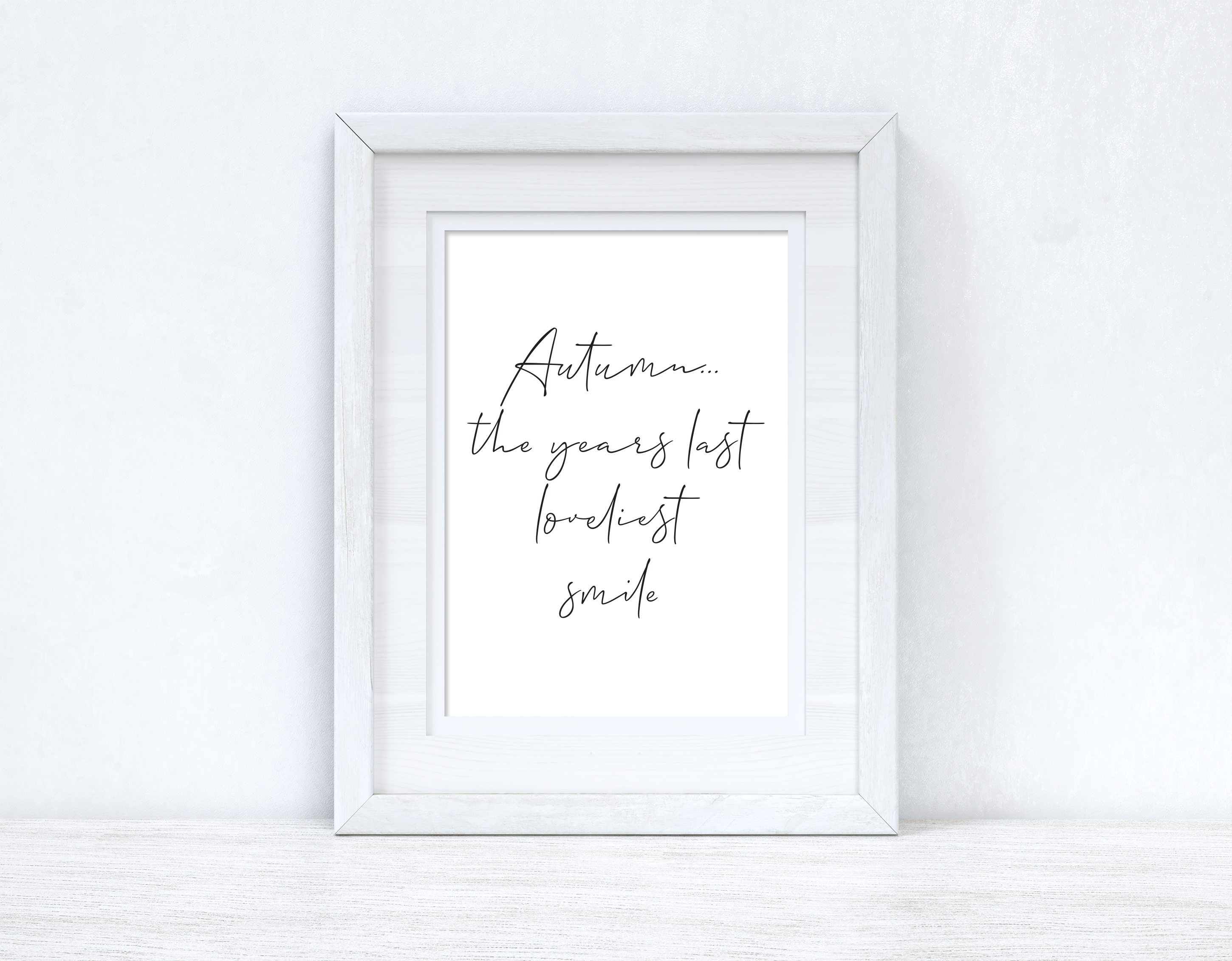 Autumn The Years Last Loveliest Smile Autumn Seasonal Wall Home Decor Print