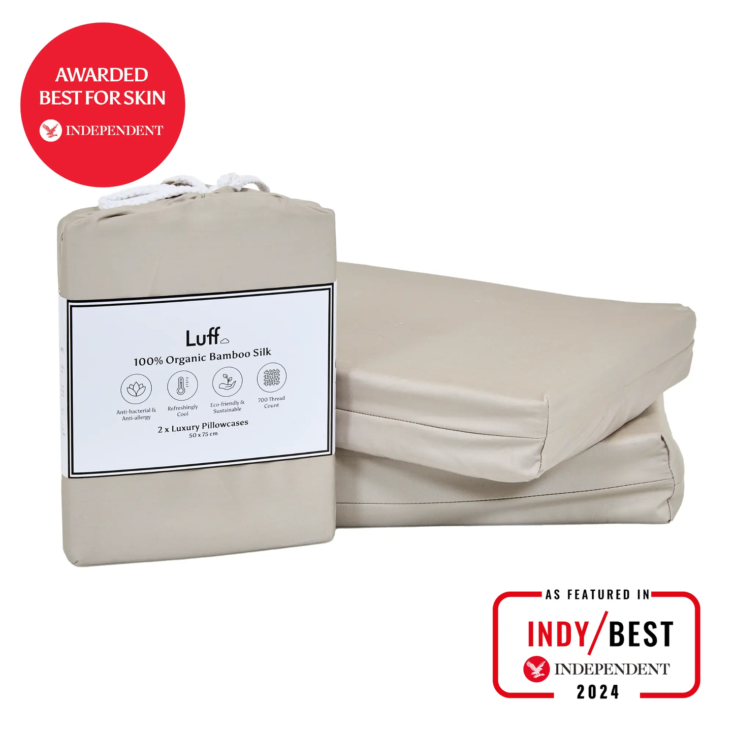 100% Organic Bamboo Silk Deep Fitted Sheet Luff Sleep