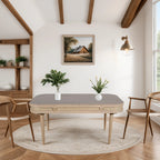 Chester Cane And Wood Dining Table