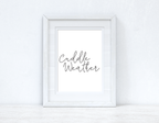 Cuddle Weather Autumn Seasonal Wall Home Decor Print
