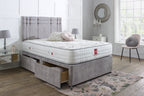 Canterbury Divan Bed Set with Button Headboard
