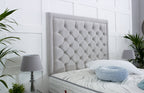 Andalusia Divan Bed Set with Tall Button Headboard and Footboard