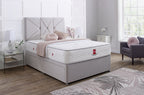 Prague Divan Bed Set with Button Headboard
