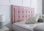 Aurora Divan Bed Set with Button Border Headboard