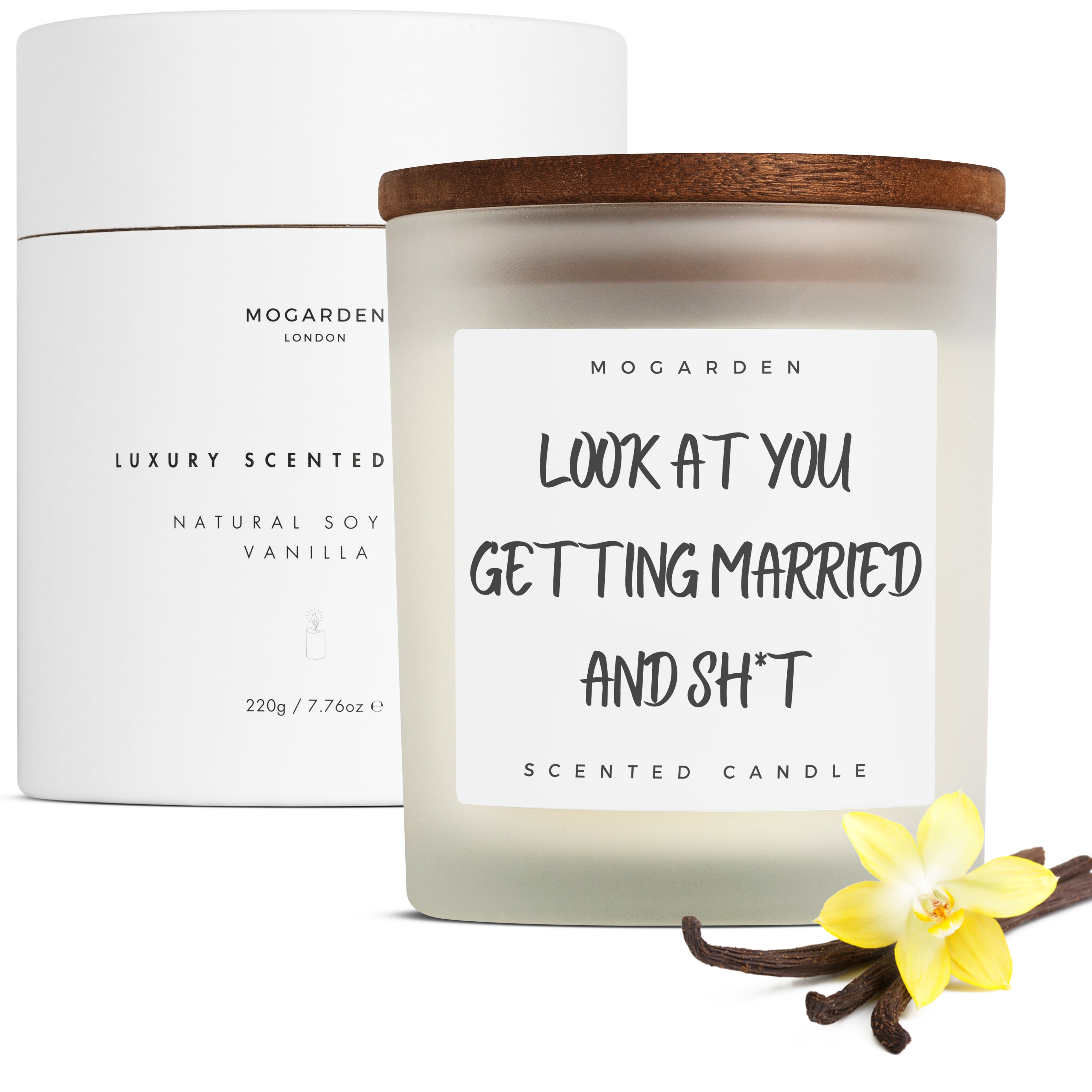 Engagement Candle, Engagement Gifts, Wedding Candle Gift, Luxury Scented Vanilla Soy Candle 220gr