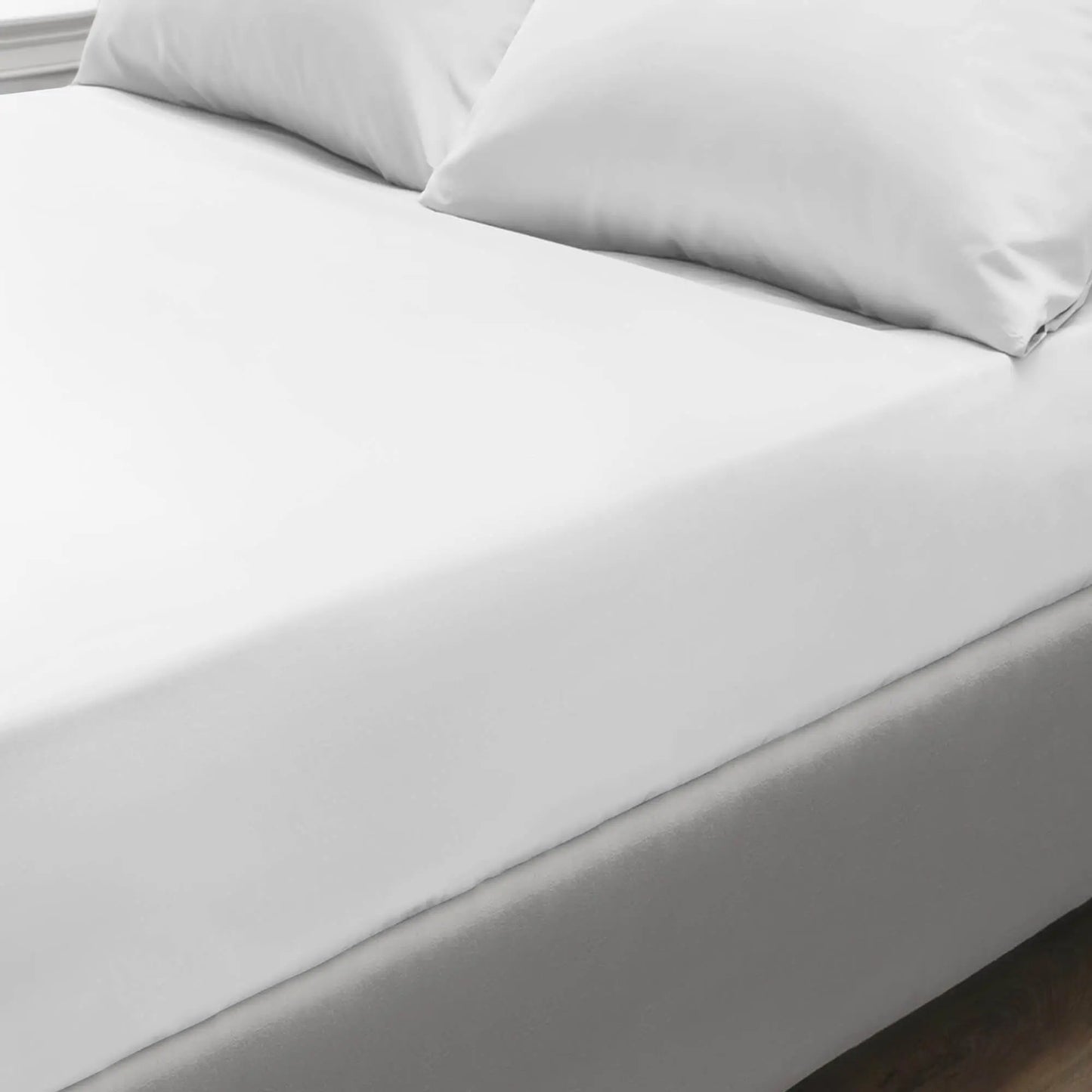 Pure Egyptian Cotton Duvet Cover Bed Set in Plain White Euphoric Bedding