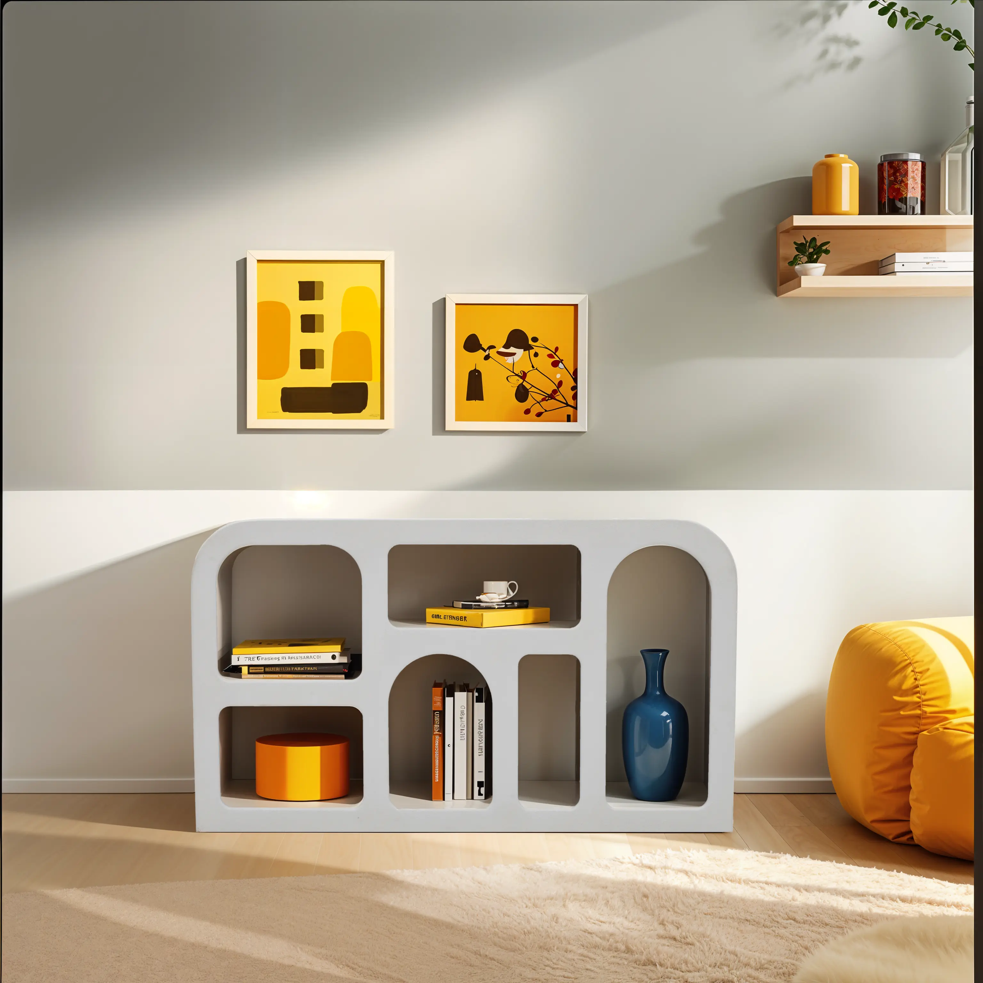 Udaipur Geometric Medium Sideboard / Display Cabinet / Bookshelf Verty Furniture