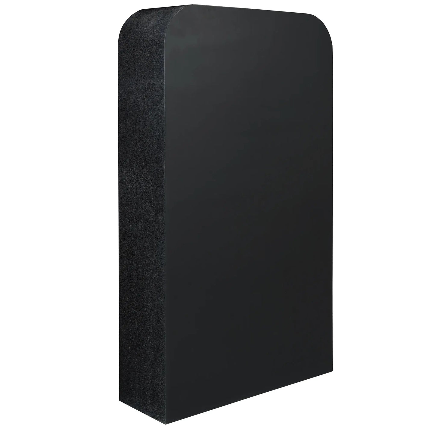 Udaipur Tall Geometric Black 6-Shelf Bookcase Verty Furniture