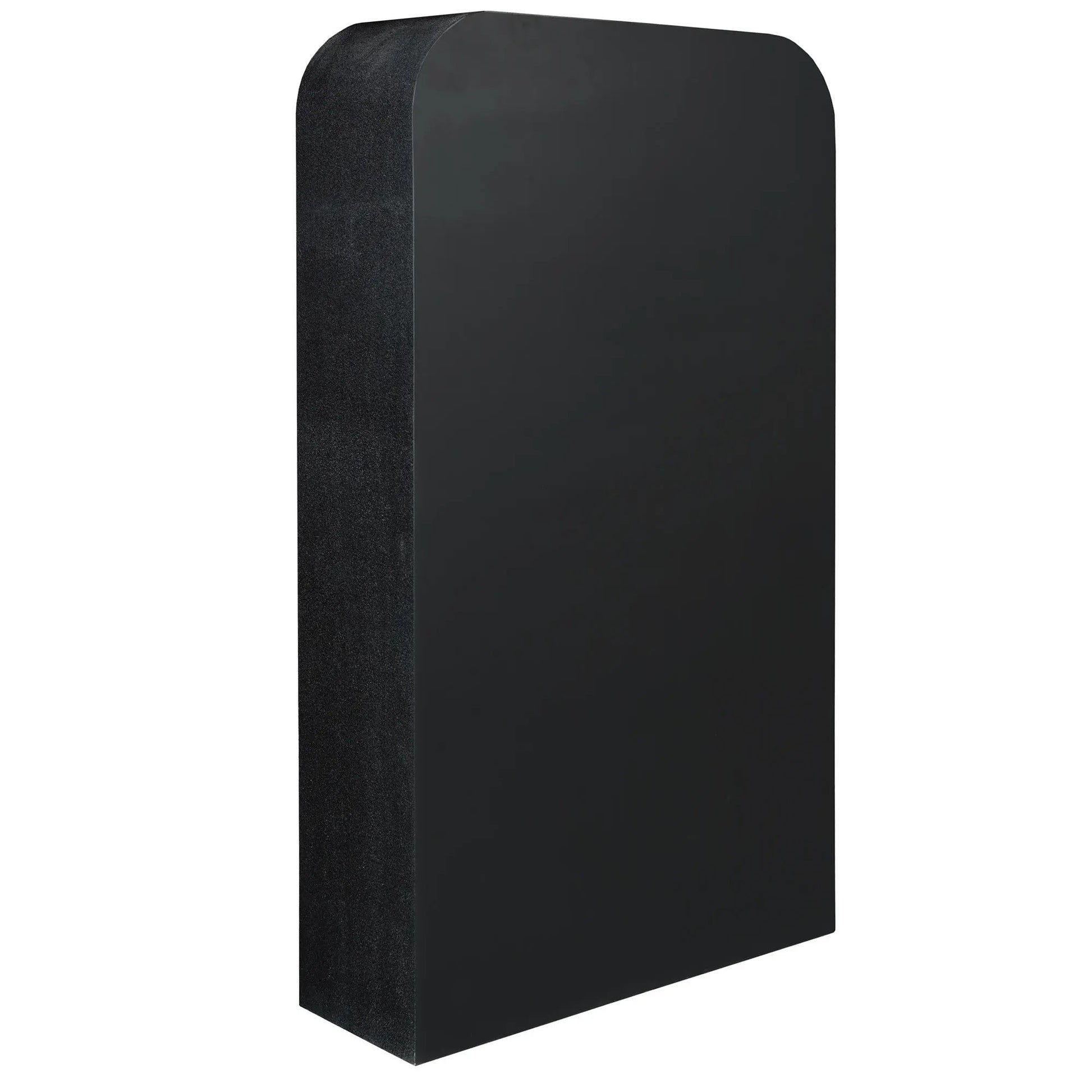 Udaipur Tall Geometric Black 6-Shelf Bookcase Verty Furniture