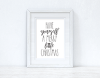 Have Yourself A Merry Little Christmas Seasonal Wall Home Decor Print