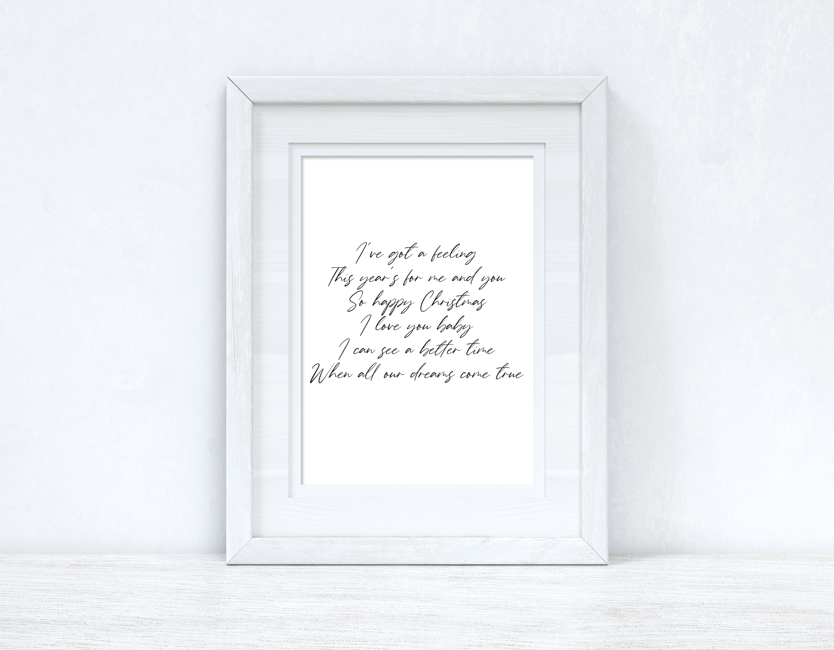 I've Got A Feeling Christmas Seasonal Wall Home Decor Print