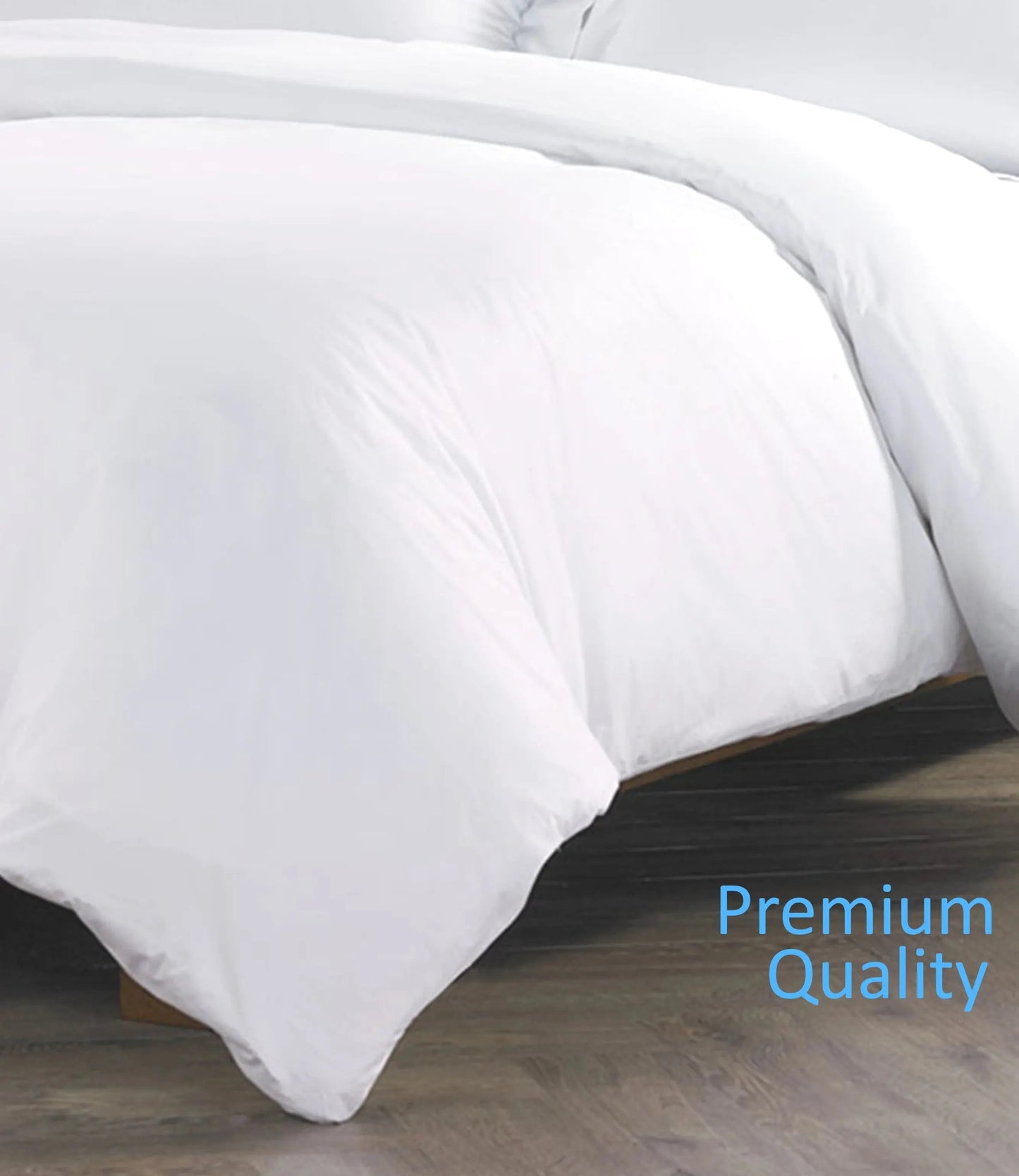 Pure Egyptian Cotton Duvet Cover Bed Set in Plain White Euphoric Bedding