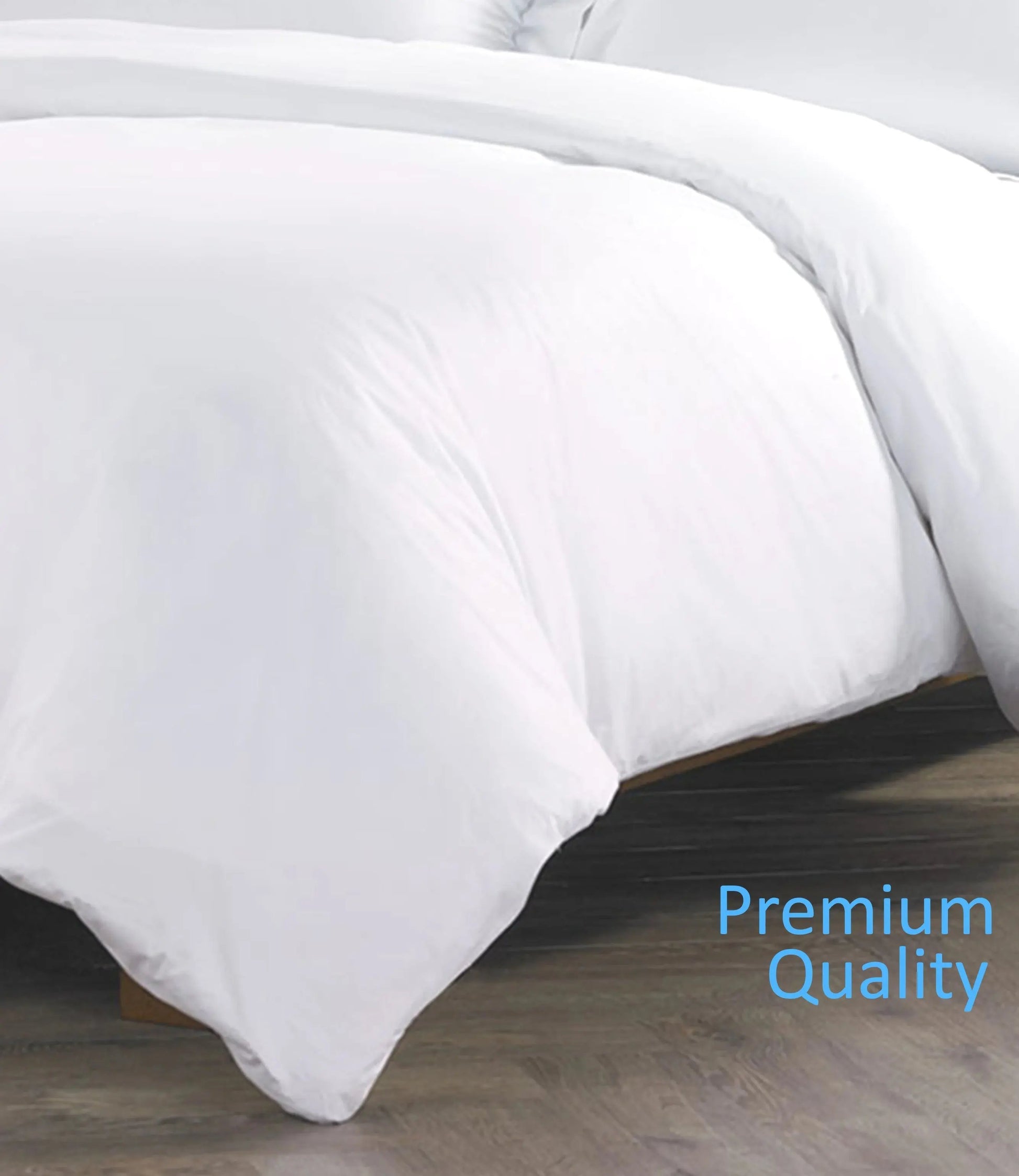 Pure Egyptian Cotton Duvet Cover Bed Set in Plain White Euphoric Bedding