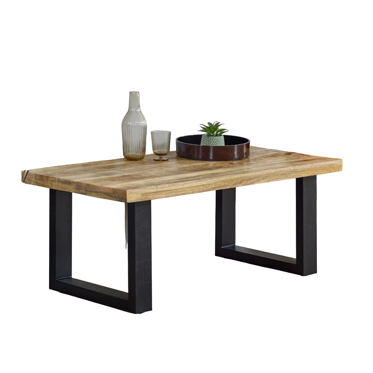 Merlin Mango Wooden & Metal Coffee Table