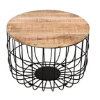 Merlin Mango Wooden Wire Coffee Table