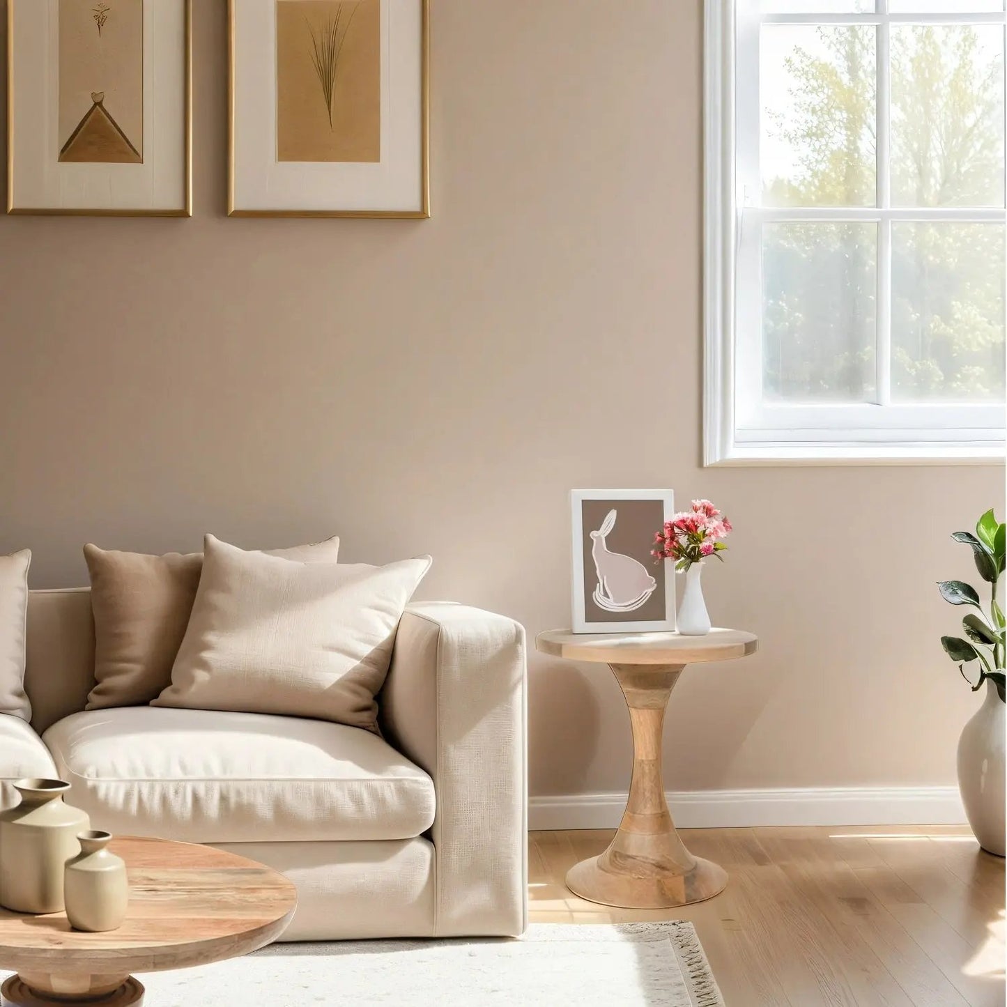 Merlin Mango Wood Round Side Table Verty Furniture