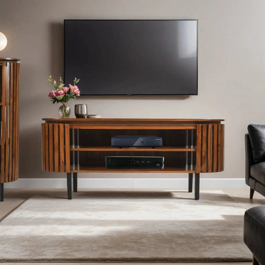 Compton Mango Wood TV Cabinet Verty Furniture