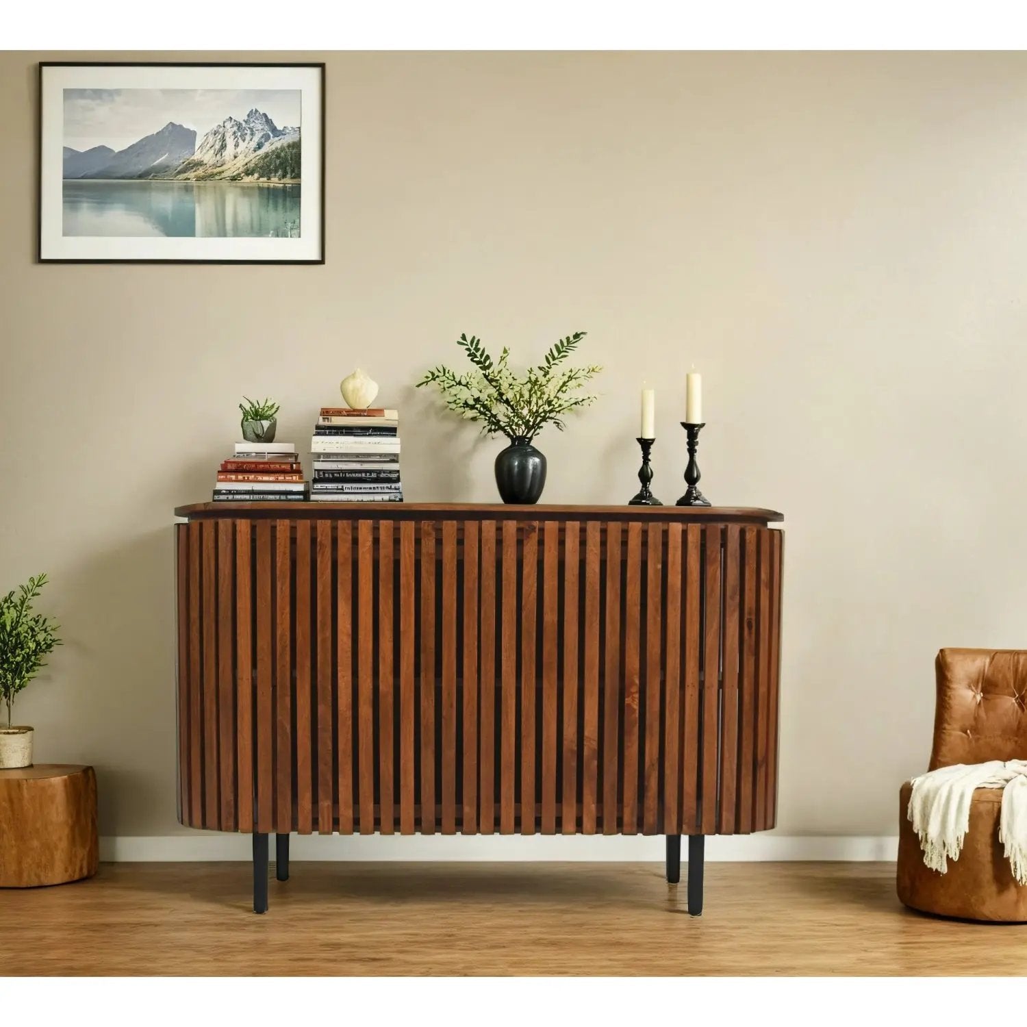 Compton Mango Wood 2 Doors Sideboard Verty Furniture